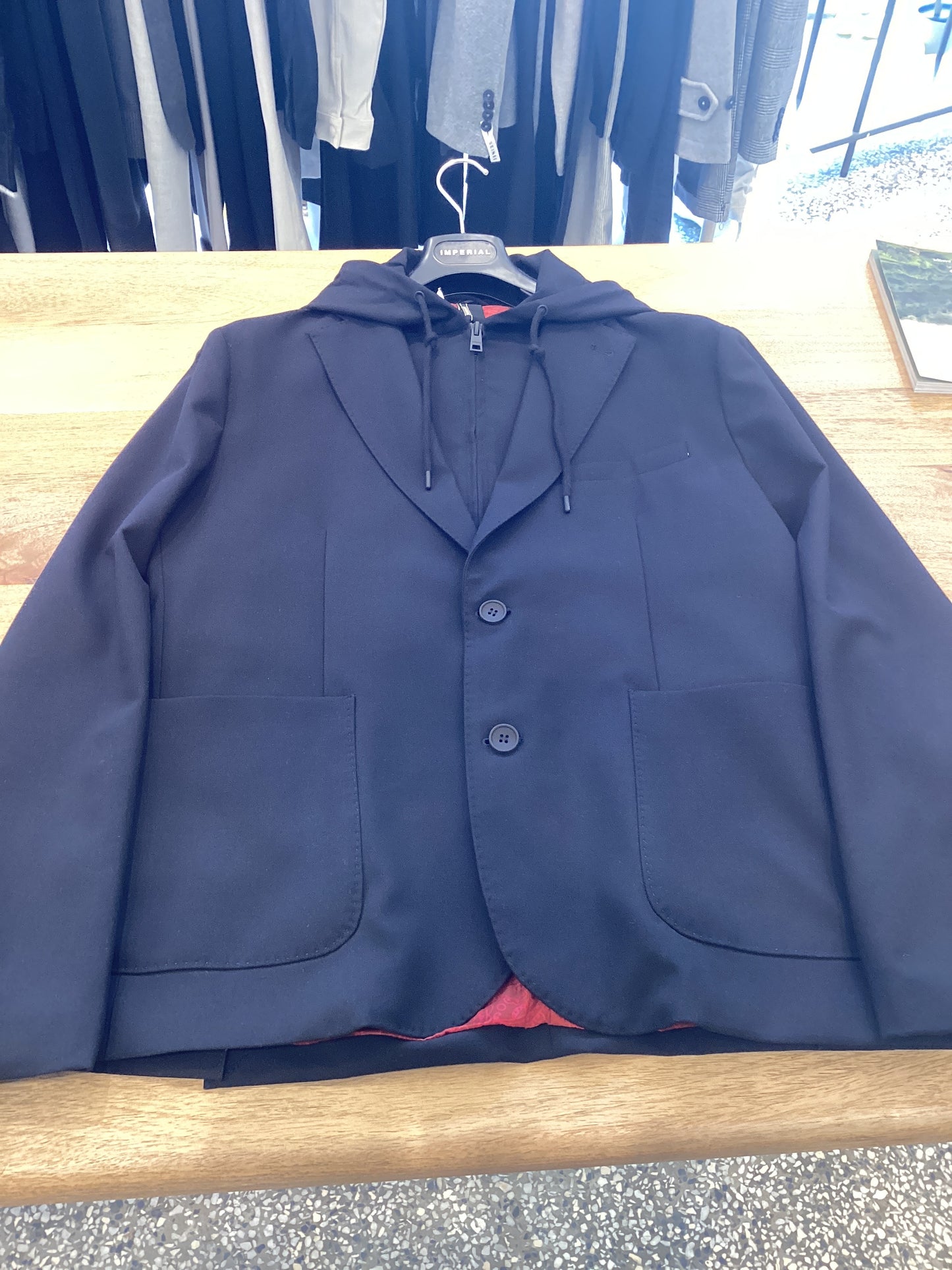 Blazer capuche bleue Impérial