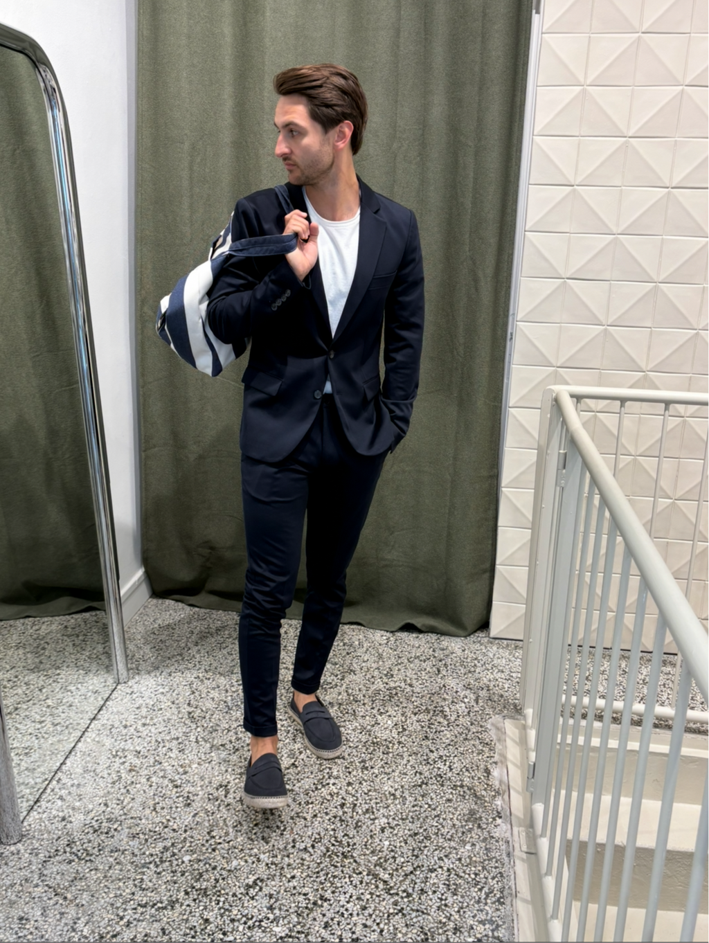 Veste de costume marine Morato