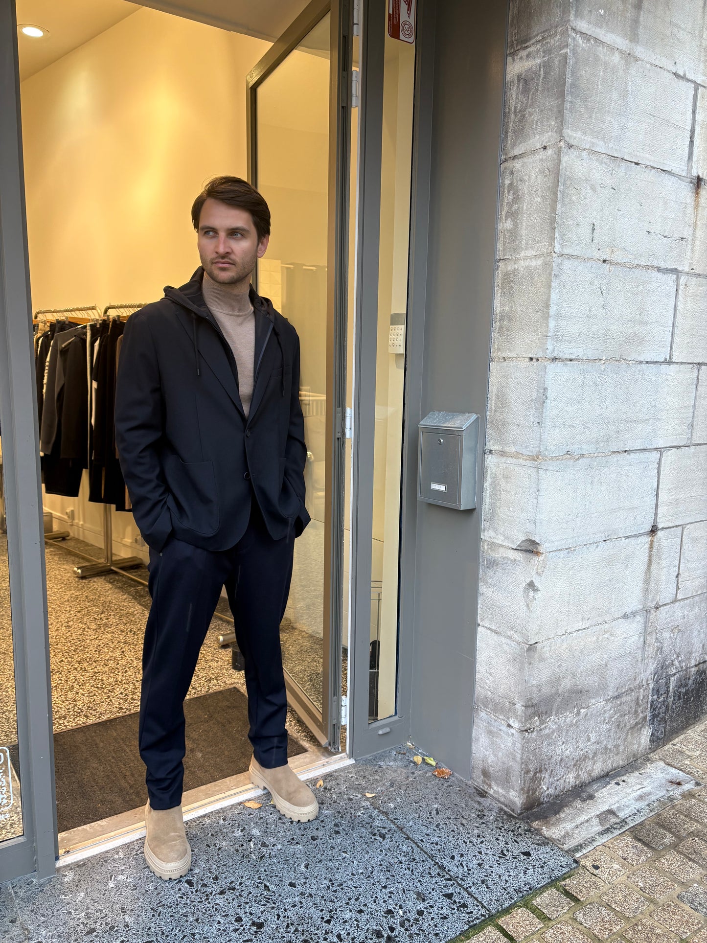 Blazer capuche bleue Impérial