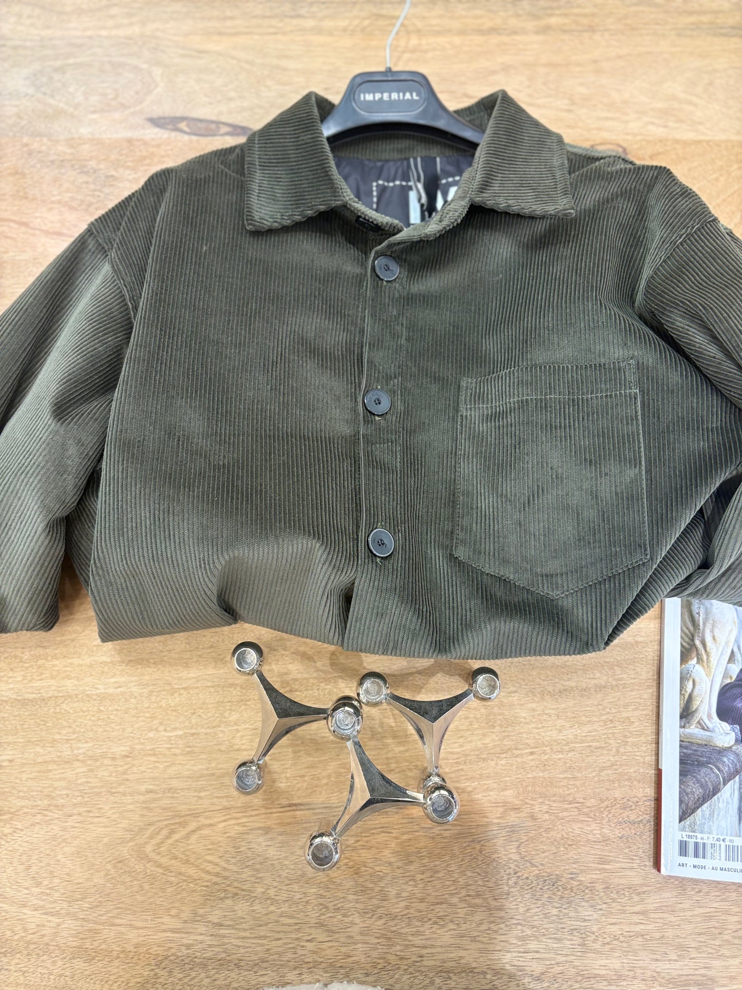 Surchemise en velours marron Imperial