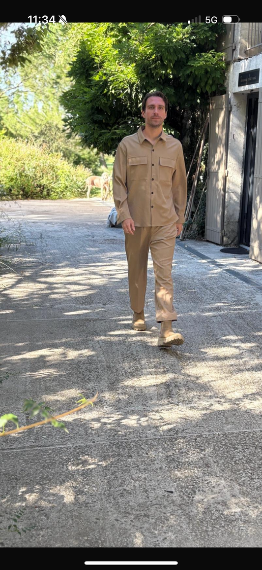 Chemise camel Imperial
